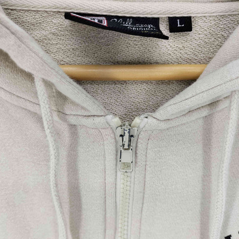 ヒルクロップ HILL CROP VIRGINIA キャップウィング ロゴ プリント ジップアップ パーカー メンズ import:L