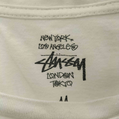 ステューシー Stussy シャネルロゴ ボーン スター 骨 星 クルーネックTシャツ メンズ import:M