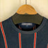 トミーヒルフィガー TOMMY HILFIGER ストライプ柄 クルーネック コットンニット メンズ JPN:M