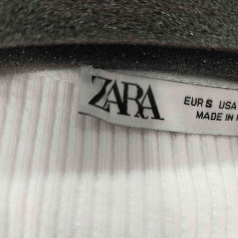 ザラ ZARA RIBBED POCKET T-SHIRT レディース JPN:S