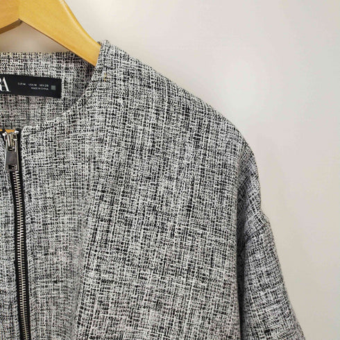 ザラ ZARA ストラクチャーボンバージャケット レディース import:M