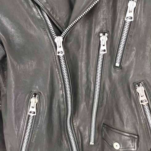 - CIVARIZE ラムレザーダブルライダースジャケット メンズ 46