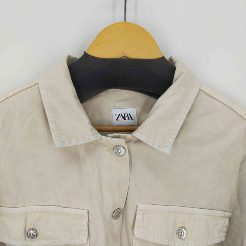 ザラ ZARA Cropped Denim Shirt Jacket クロップドシャツジャケット レディース JPN:S