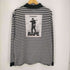 アベイシングエイプ A BATHING APE ボーダーモックネック ロングスリーブTシャツ ロンT メンズ import:XL