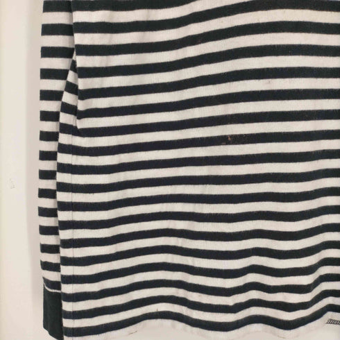 アベイシングエイプ A BATHING APE ボーダーモックネック ロングスリーブTシャツ ロンT メンズ import:XL