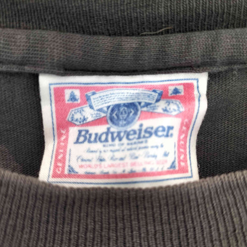 バドワイザー Budweiser ロゴ刺繍 ノースリーブTシャツ クルーネック タンクトップ メンズ JPN:M