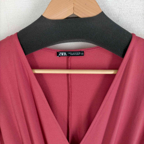 ザラ ZARA ウエストギャザーマキシワンピース レディース import:S