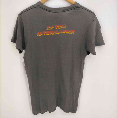 80s 裾シングル ラバープリントバンドTシャツ メンズ