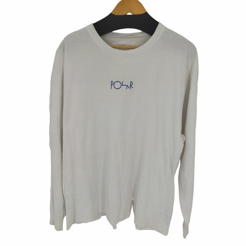 ポーラースケートカンパニー POLAR SKATE CO. スケボー Tシャツ RACING L/S TEE 袖プリ メンズ import:XL