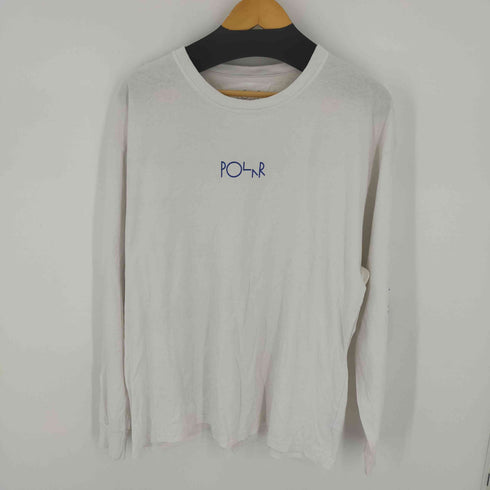 ポーラースケートカンパニー POLAR SKATE CO. スケボー Tシャツ RACING L/S TEE 袖プリ メンズ import:XL