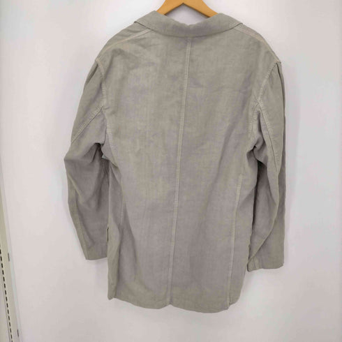 ゼニアスポーツ Zegna sport 90-2000S ルーマニア製 リネン 2B テーラードジャケット メンズ import:L