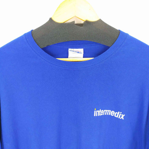ヘインズ Hanes HEAVYWEIGHT50/50 企業ロゴプリントS/S TEE オーバーサイズ メンズ 2XL