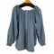 ヴィンテージブルー VINTAGE BLUE USA製 デニムブラウス レディース import:M