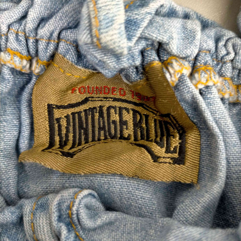 ヴィンテージブルー VINTAGE BLUE USA製 デニムブラウス レディース import:M