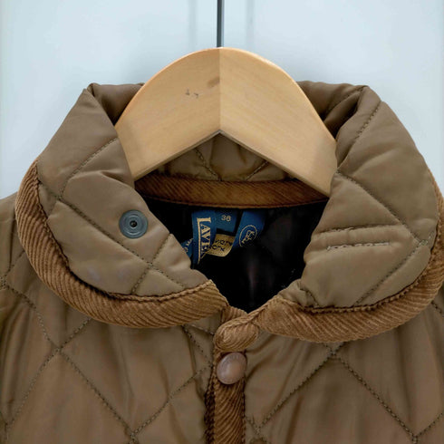 ラベンハム LAVENHAM 英国製 コーデュロイパイピング キルティングジャケット レディース UK:36