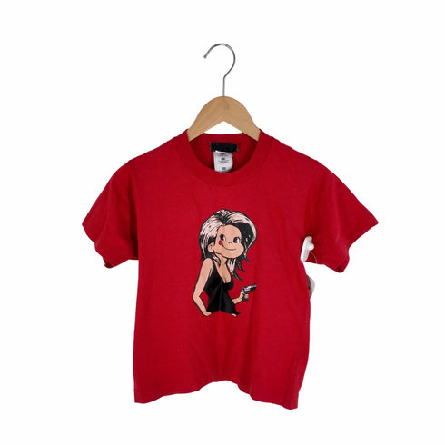 フルーツオブザルーム FRUIT OF THE LOOM 90s~00s キャラクタープリント チビtシャツ レディース