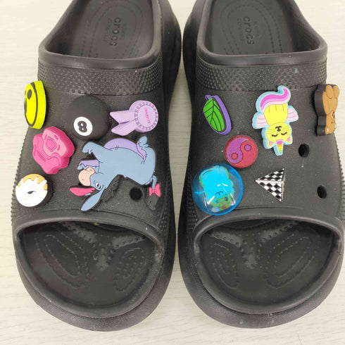 クロックス crocs classic crush slide クラシック クラッシュ スライド 厚底サンダル レディース M6 W8