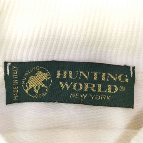 ハンティングワールド HUNTING WORLD MADE IN ITALY ロゴ刺繍 モックネック スウェット トレーナー レディース JPN:M