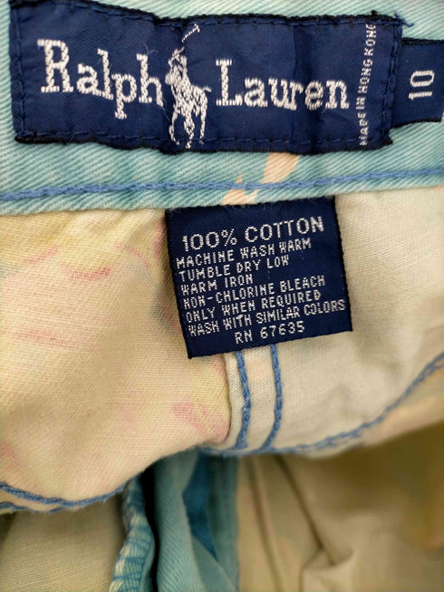 ラルフローレン RALPH LAUREN 花柄コットンストレートパンツ レディース 10