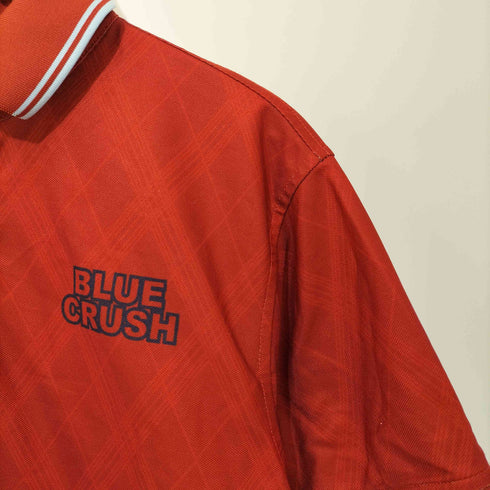 BLUE CRUSH Y2K スカルプリント半袖ポロシャツ メンズ