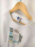ラッセルアスレチック RUSSELL ATHLETIC 90S MADE IN MEXICO フロントプリントVガゼットクルーネックスウェット レディース import:L