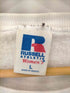ラッセルアスレチック RUSSELL ATHLETIC 90S MADE IN MEXICO フロントプリントVガゼットクルーネックスウェット レディース import:L