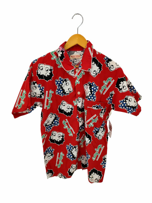 ベティー BETTY BOOP 80S~90S 総柄コットンパジャマシャツ メンズ
