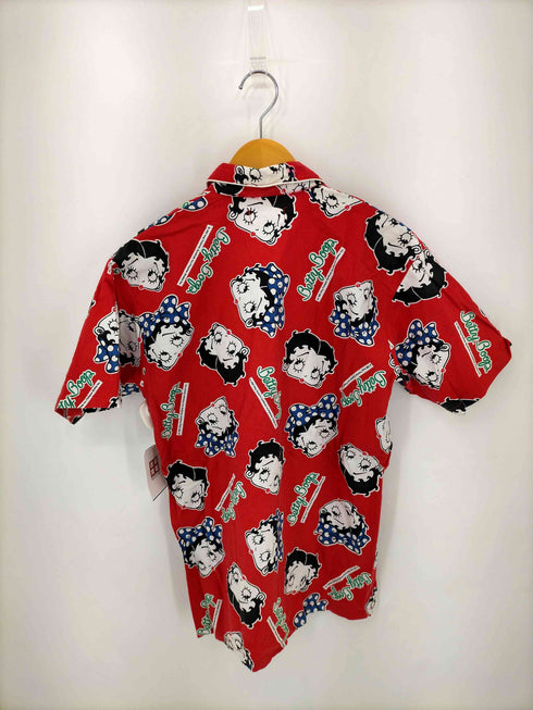 ベティー BETTY BOOP 80S~90S 総柄コットンパジャマシャツ メンズ