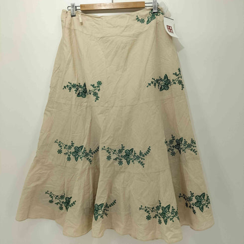 ローラアシュレイ LAURA ASHLEY リーフ刺繍スカート レディース 13