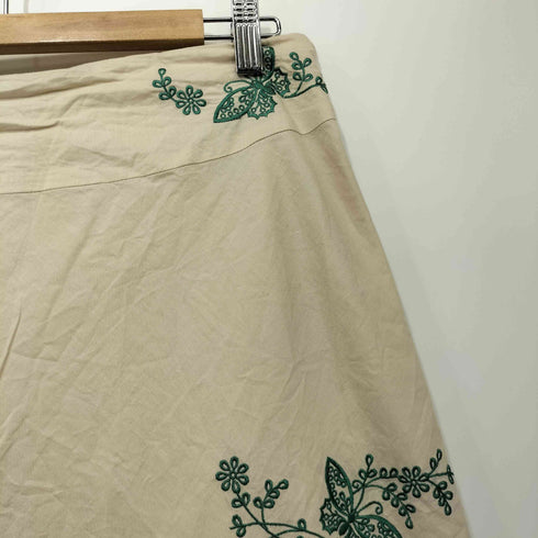 ローラアシュレイ LAURA ASHLEY リーフ刺繍スカート レディース 13