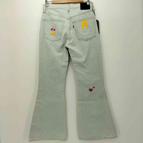 リーバイス Levis HIGH RISE FLARE ハート刺繍フレアデニムパンツ メンズ 27