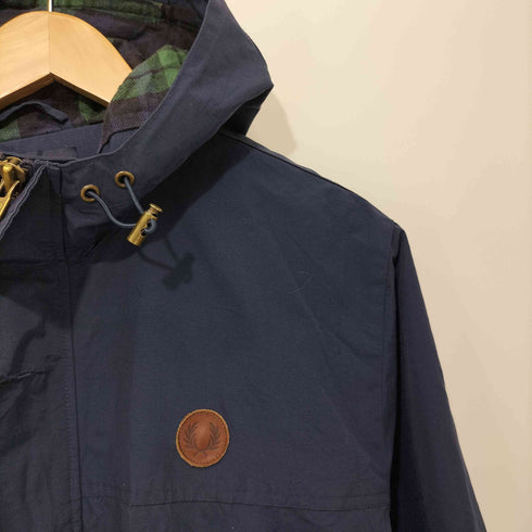 フレッドペリー FRED PERRY 裏地ブラックウォッチ ナイロンマウンテンパーカ メンズ M