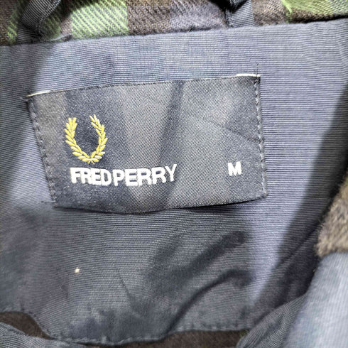 フレッドペリー FRED PERRY 裏地ブラックウォッチ ナイロンマウンテンパーカ メンズ M