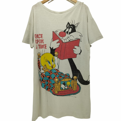 80S ONCE UPON A TIME クルーネックTシャツ アニメTシャツ メンズ
