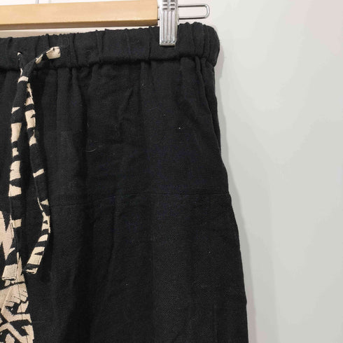 ユル yul 21SS エスニック柄アシンメトリーサルエルパンツ レディース