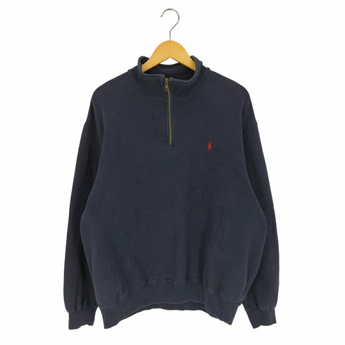 ポロバイラルフローレン Polo by RALPH LAUREN ポニー刺繍 ハーフジップスウェット メンズ LL