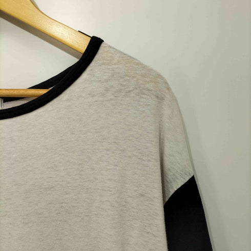 ヨウジヤマモトプールオム Yohji Yamamoto POUR HOMME 2016AW Perhaps it is not too late バックプリント クルーネック ロングスリーブTシャツ メンズ JPN:3