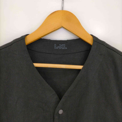 ムジラボ MUJI labo 太番手 天竺編みベスト メンズ L-XL