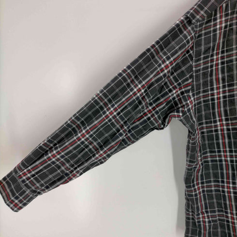 ノーティカ NAUTICA 90s 香港製 ポケットワンポイントロゴ刺繍チェックシャツ メンズ import:XL