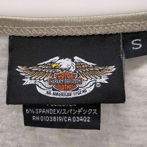 ハーレーダビッドソン HARLEY-DAVIDSON USA製 ロゴイーグルプリントT レディース JPN:S
