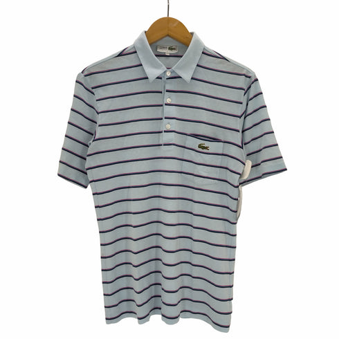 シュミーズ ラコステ CHEMISE LACOSTE ボーダーポケットワンポイント刺繍ポロシャツ レディース