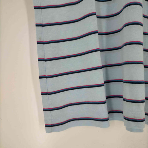 シュミーズ ラコステ CHEMISE LACOSTE ボーダーポケットワンポイント刺繍ポロシャツ レディース