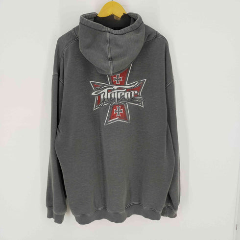 ノーフィアー NO FEAR ロゴプリントプルオーバーパーカー フェード サーフ スケート クロス メンズ import:XL