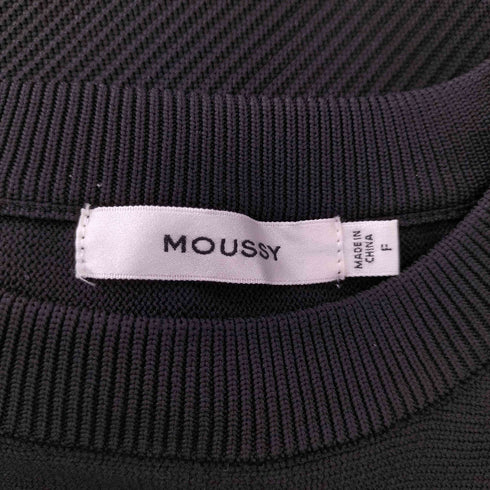 マウジー moussy KNIT COMBI MINI ドレス レディース FREE