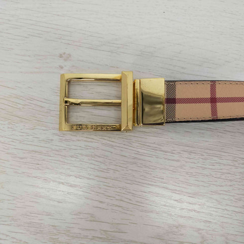 バーバリー BURBERRY バーバリーチェックベルト 金バックル メンズ