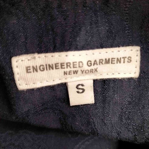 エンジニアードガーメンツ Engineered Garments Camp Shirt リネン混 ペイズリー刺繍 メンズ JPN:S