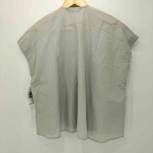 ミズイロインド mizuiro ind 21SS コットンピンタックノースリーブシャツ レディース