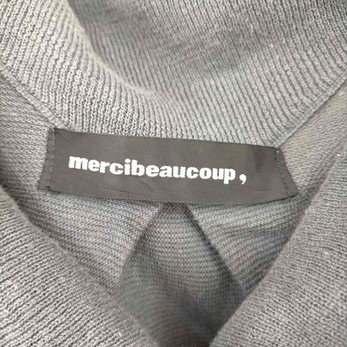 メルシーボークー mercibeaucoup リネンコットン デザインカーディガン レディース JPN:1
