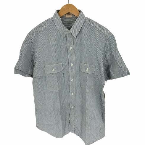 リーバイス Levis 80S SHIRT FAMILY フラップポケット ヒッコリー ワークシャツ 87年製 メンズ import:L