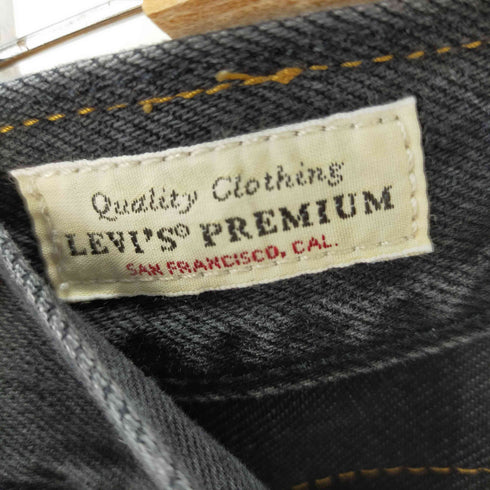 リーバイス Levis PREMIUM プレミアム 501 ストレートデニムパンツ ブラックデニムパンツ メンズ W33 L28